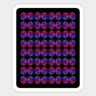 Abstract Rainbow Circles Pattern Sticker